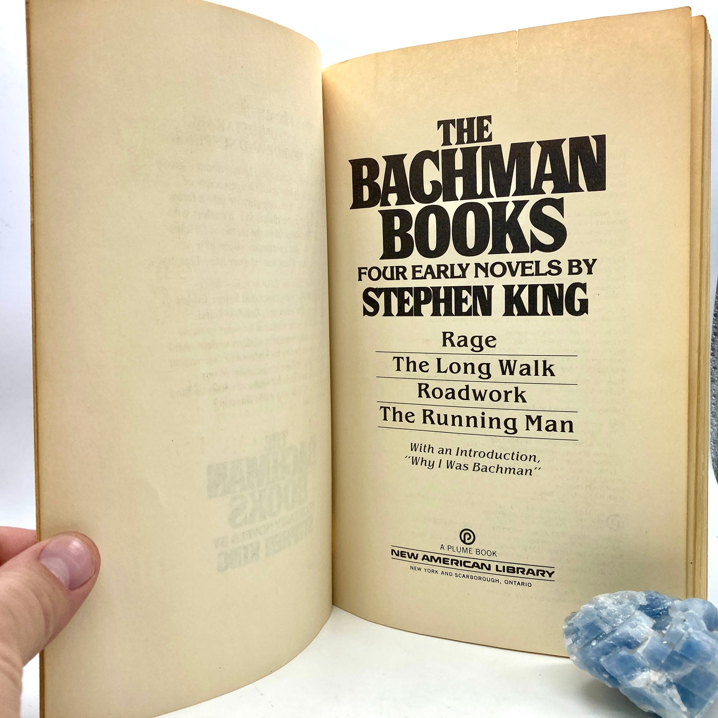 KING, Stephen "The Bachman Books" [New American Library, 1985]