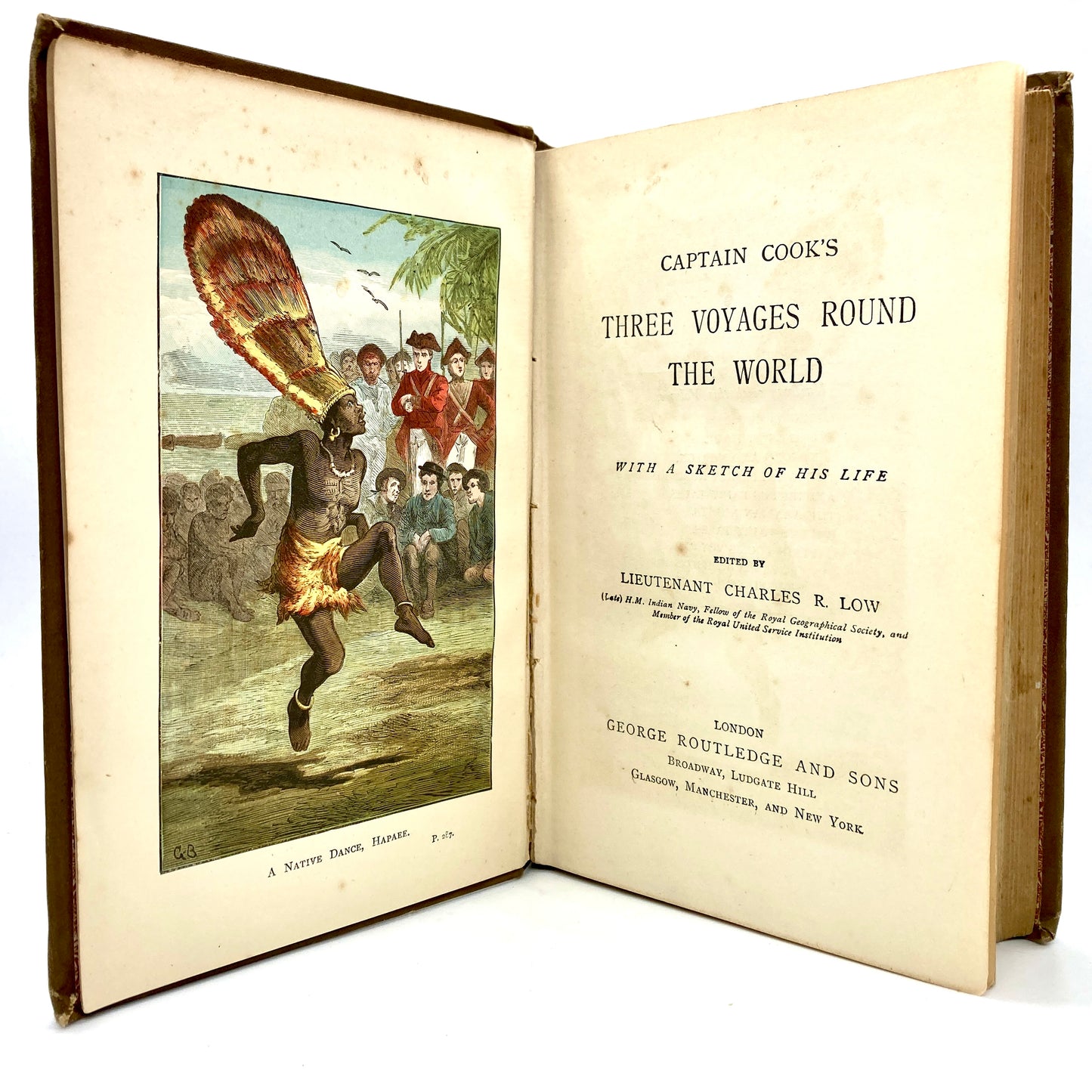 COOK, Captain "Three Voyages Around the World" [George Routledge, n.d./c1880s]