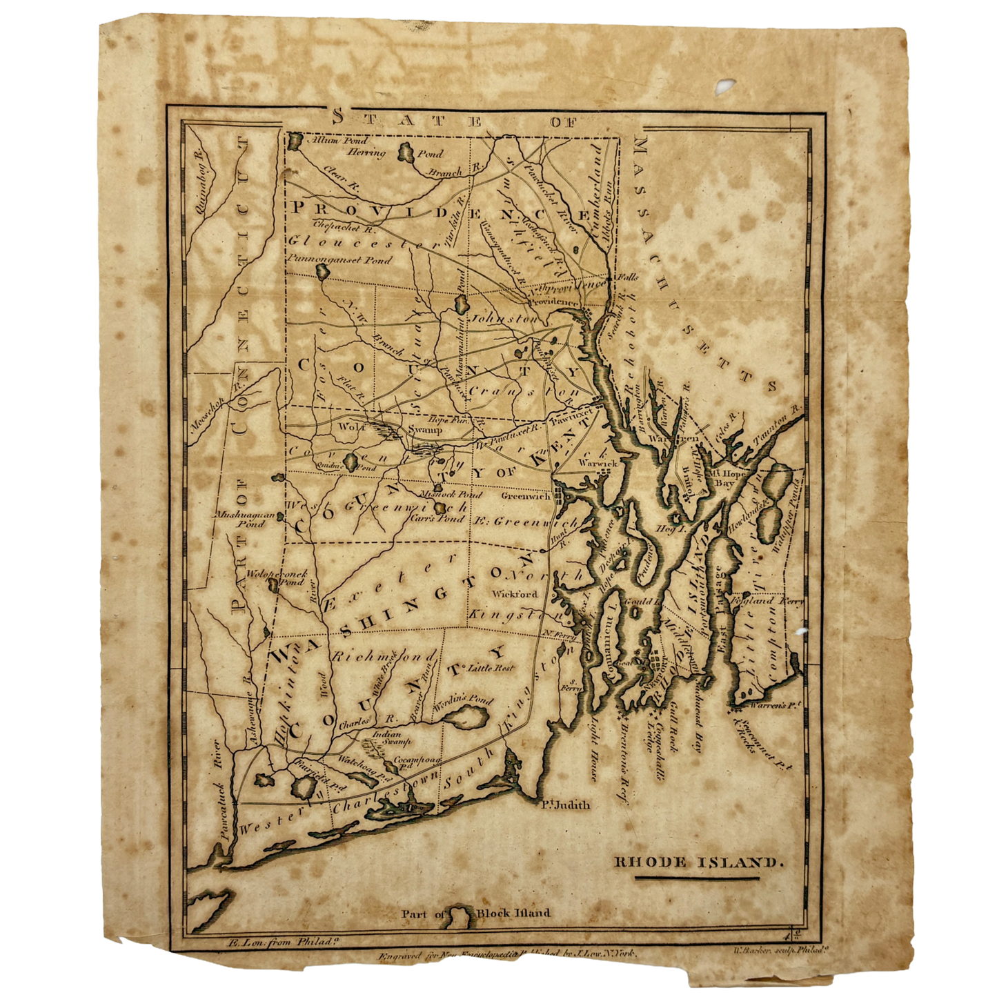 [Map] "Rhode Island" [John Low, 1811]