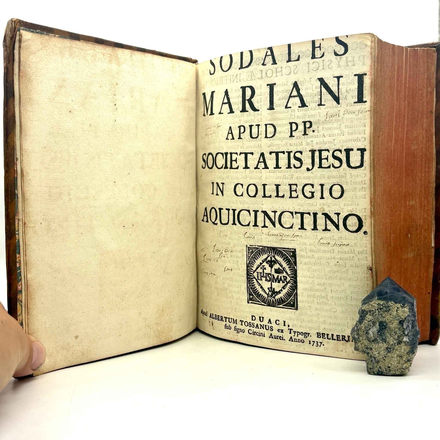 DUFOUR, Joannes Baptista "Cursus Philosophicus" Manuscript [Douai, 1738] Jesuit