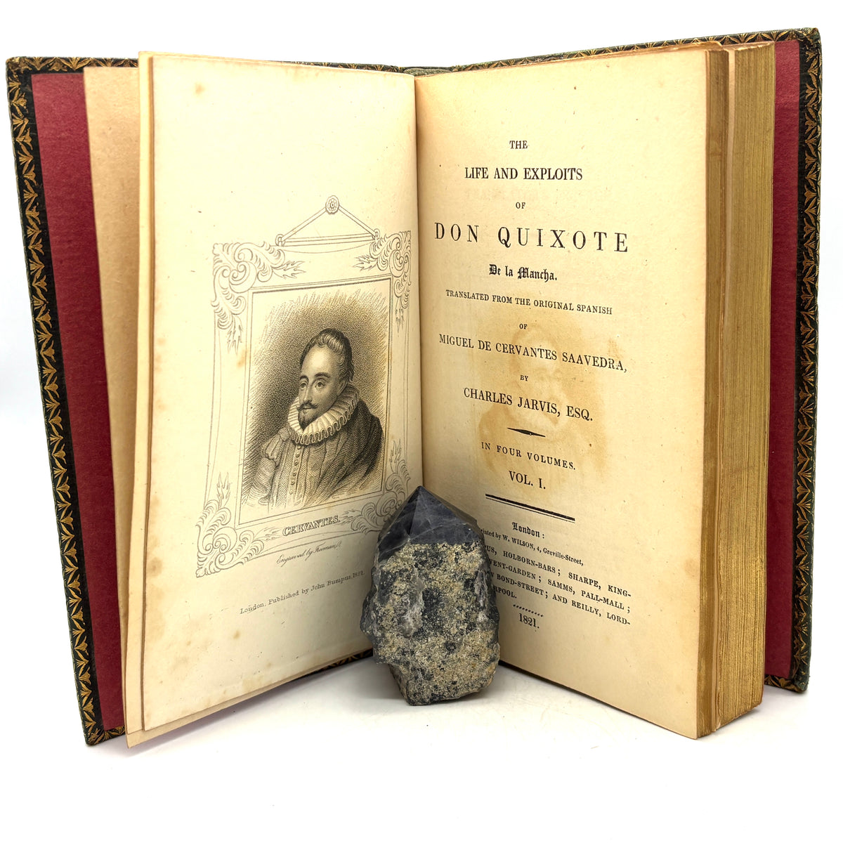 Cervantes, Miguel de “Don Quixote de la Mancha” [W. Wilson, 1821] Fine Binding