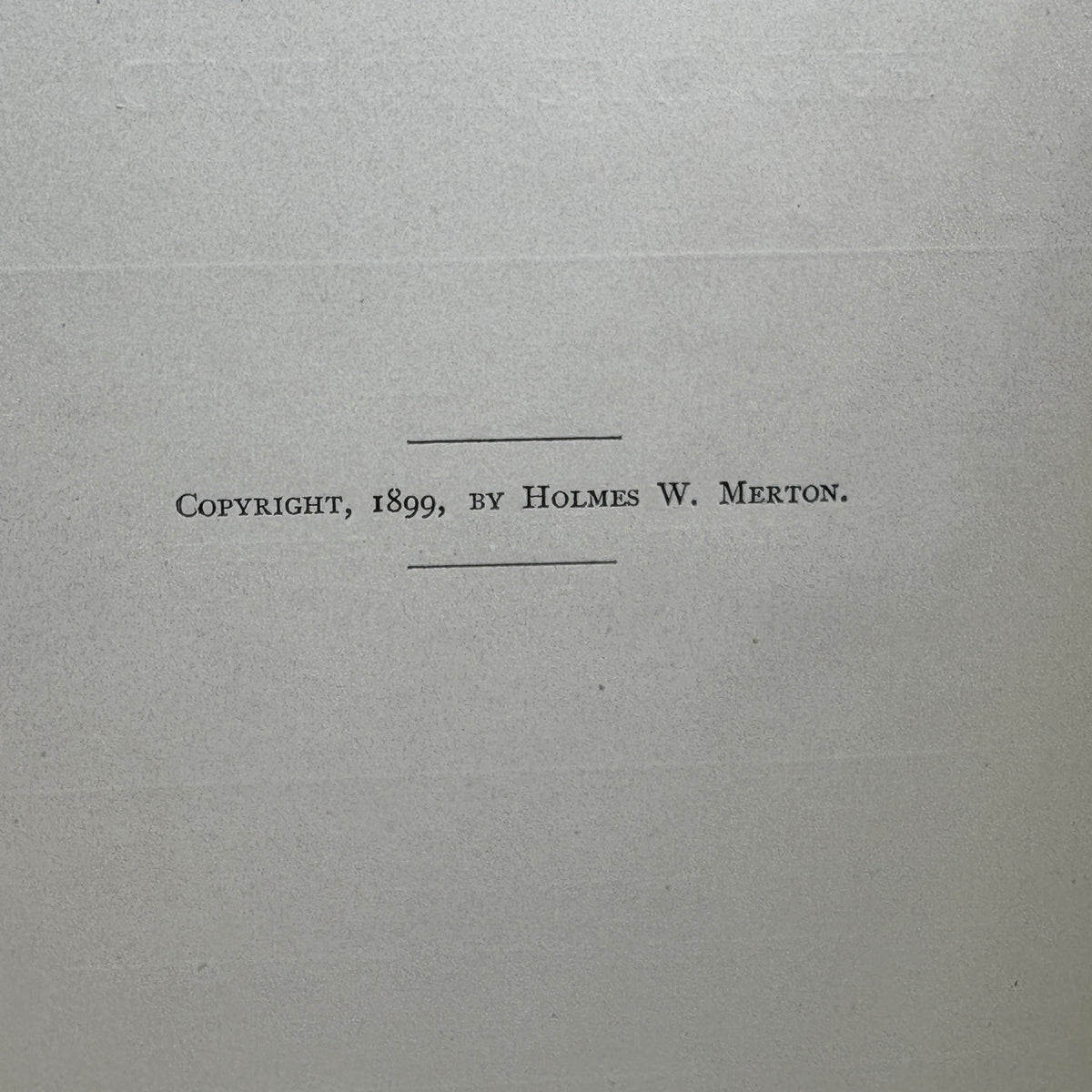 Merton, Holmes W. “Descriptive Mentality from the Head, Face, Hand” [David McKay, 1899]