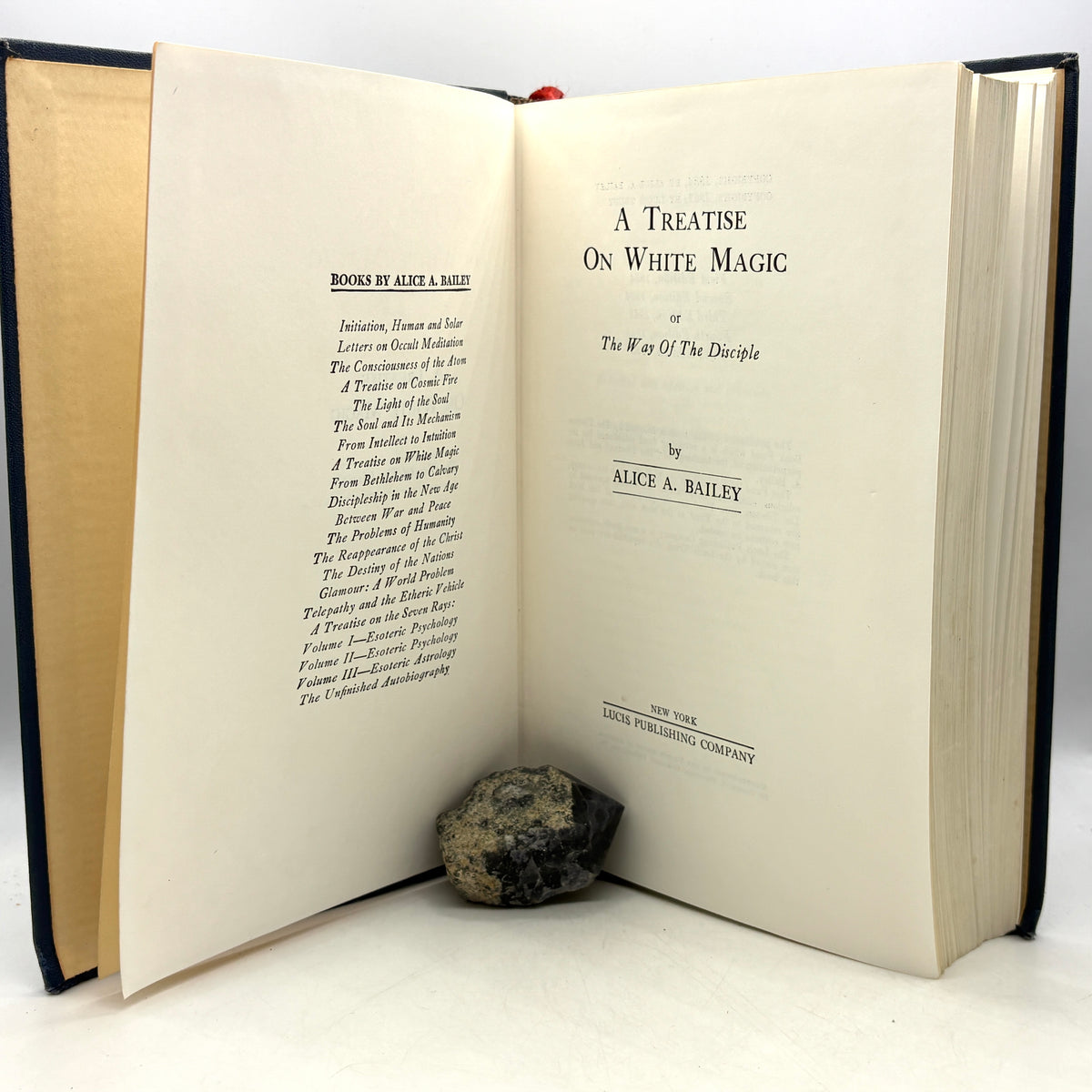 Bailey, Alice A. “A Treatise on White Magic” [Lucis Publishing Company, 1951]