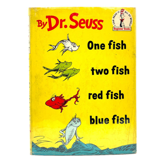 SEUSS, Dr. “One Fish Two Fish Red Fish Blue Fish” [Beginner Books, 1960] 1st Edition
