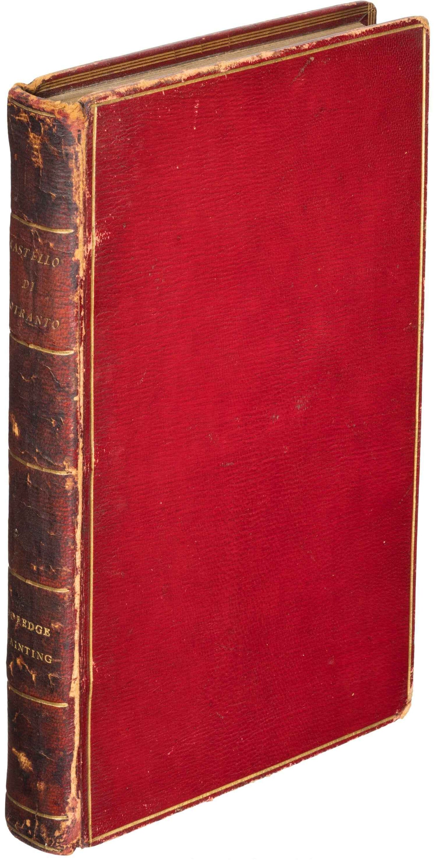WALPOLE, Horace "Castello di Otranto" [Molini, 1795] Fore Edge Painting, 1st Edition