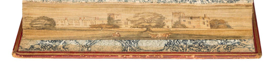 WALPOLE, Horace "Castello di Otranto" [Molini, 1795] Fore Edge Painting, 1st Edition