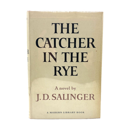 Salinger, J. D. “The Catcher in the Rye” [Modern Library, 1959] First Modern Library Edition